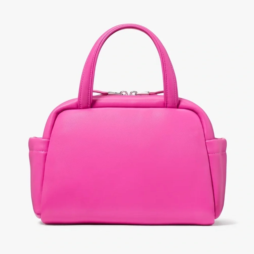 Kate Spade Puffed Satchel Crossbody Vivid Snapdragon